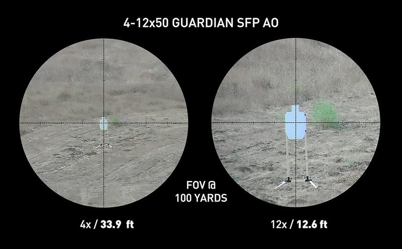 Monstrum Guardian Series AO Rifle Scope with Parallax Adjustment - Image 3